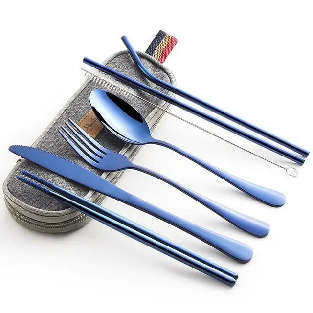 Conjunto de Talheres de luxo para Camping Minha loja