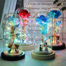Rosa Love Led - Rosa Encantada na Cúpula de Vidro Minha loja
