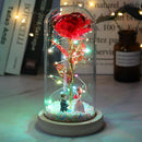 Rosa Love Led - Rosa Encantada na Cúpula de Vidro Minha loja