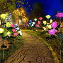 Luminária de Rosa Solar Impermeável para Jardim Produtgy