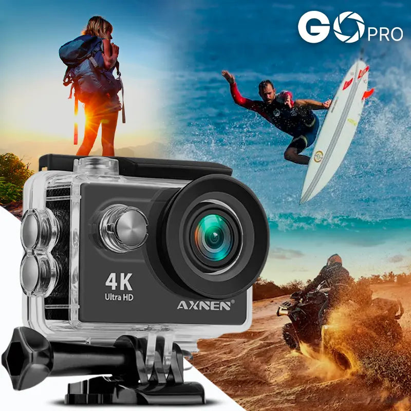 Câmera de Ação Profissional Portátil 4K Ultra HD 60FPS - Estilo Go Pro Minha loja