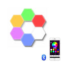 Luminária Hexagonal LED de Parede RGB Minha loja