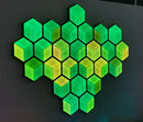 Luminária Hexagonal LED de Parede RGB Minha loja