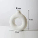 Vaso Nórdico Circular de Cerâmica Decorativo Minha loja