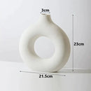 Vaso Nórdico Circular de Cerâmica Decorativo Minha loja